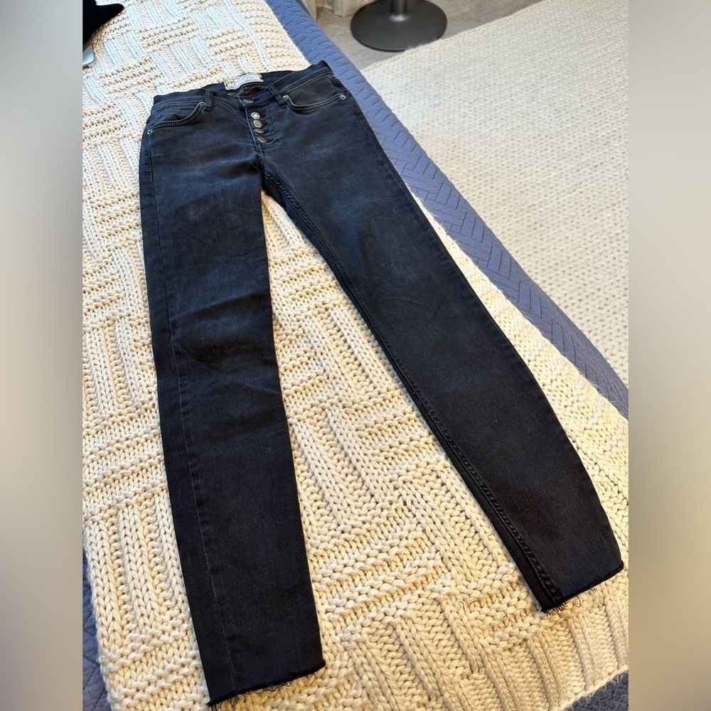 Free People Womens Black Jeans Size 24